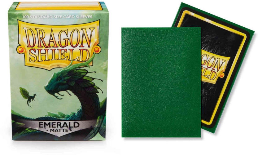 Dragon Shield Matte  Emerald 100 count