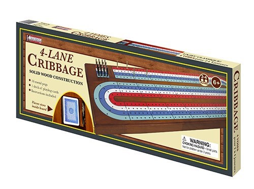 Large Track 4 Player Cribbage Board