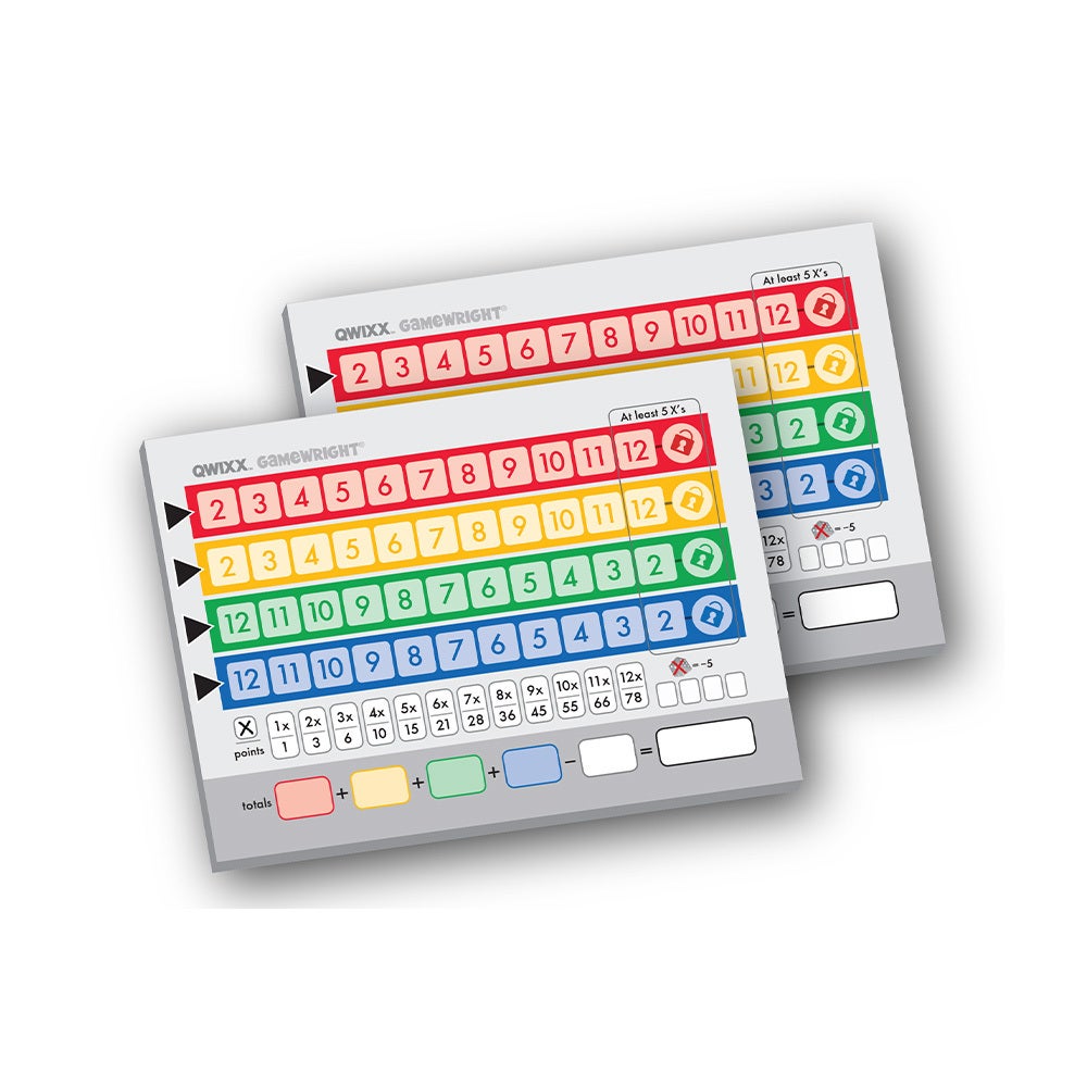 Qwixx Replacement Score Pads