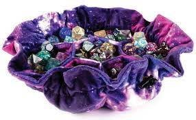 Velvet Dice Bag With Pockets - Nebula