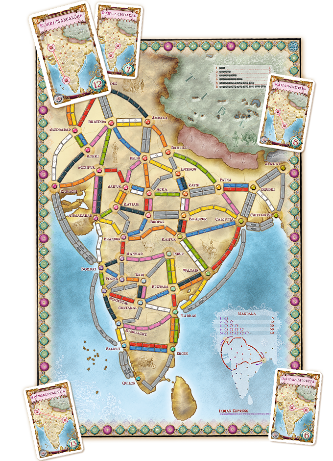 Ticket to Ride India & Switzerland