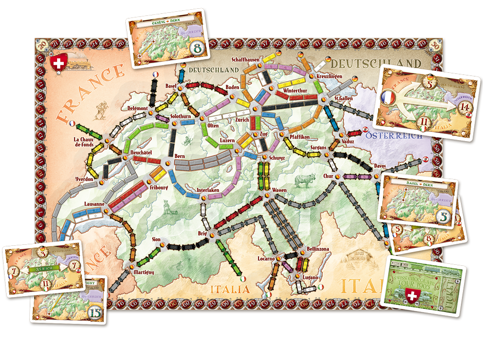 Ticket to Ride India & Switzerland