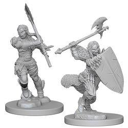 Pathfinder Battles: Deep Cuts : Half Orc Female Barbarian